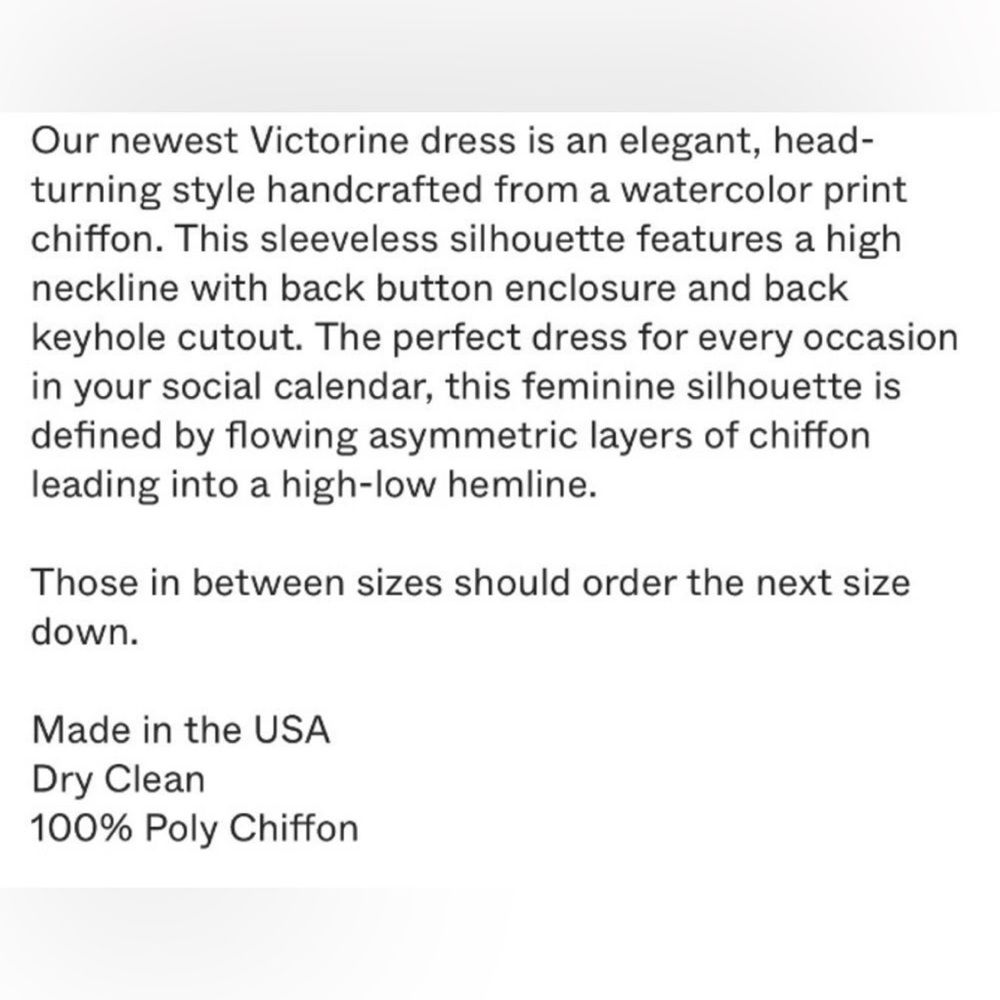 Misa Los Angeles Victorine Sleeveless High-Low Maxi Chiffon Watercolor Dress - Picture 9 of 10
